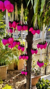 Novedad: Elegantes Colgantes de Loto Artificial con Detalles de Perlas en Color Rosa para Decoración de Bodas/Fiestas/Inauguración de Casa - Product Image 4