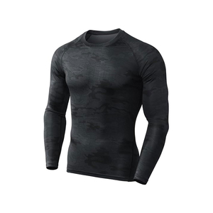 Haute Qualité Unisexe Compression MMA Rash Guard Respirant Spandex Polyester Chemise À Manches Longues Protection Personnalisable Pour Hommes - Product Image 4