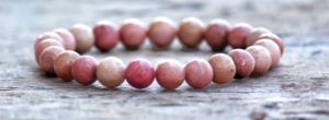 Men's Women's Classic Rhodonite Beaded Adjustable <b>Bracelet</b> Healing Protection Encourages Courage Soothes Nerves Anxiety Wedding - Product Image 3