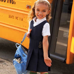 Túnica personalizada para niña, uniforme, vestido, color, moda y suave para niños, escuela sin mangas hecha a medida - Product Image 2