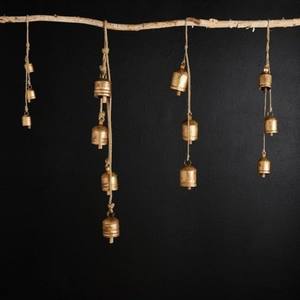 Venta al por mayor de metal dorado de aspecto vintage, decoración de árbol de Navidad personalizada, adorno de metal de tamaño pequeño, calidad fabulosa - Product Image 3