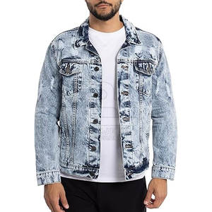 Chaqueta vaquera con lavado ácido de calidad superior, superventas, con soporte frontal, transpirable, de secado rápido, holgada, de invierno para hombre, a la venta en línea - Product Image 1