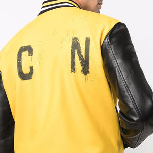 Blouson aviateur universitaire en laine de haute qualité pour les jeunes Design Letterman collégial personnalisé avec décoration en fourrure à col montant pour l'hiver - Product Image 4