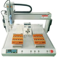 Machine de fixation de vis automatique BBA Desktop XYZ 2 tournevis localiser l'arrière et l'avant avec système de contrôleur PLC pour le vissage robotique