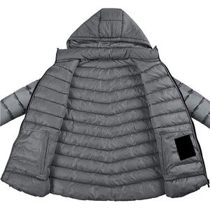 Veste d'hiver matelassée de qualité supérieure pour homme, sur mesure, avec col montant et fermeture éclair, confort respirant exceptionnel - Product Image 3