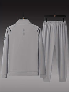 Survêtement de grande taille 100% coton pour hommes le plus vendu pour l'hiver avec motif solide et logo personnalisé Street Wear - Product Image 2