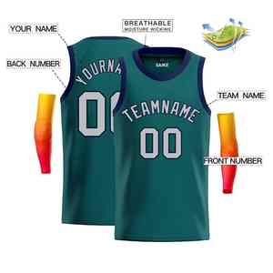 Ensemble de maillots de basket-ball personnalisés OEM |   Uniforme de basket-ball sublimé pour hommes avec nom et numéro - Product Image 1