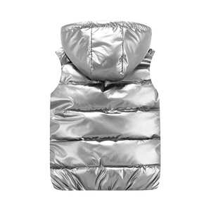 Chaqueta de burbuja sin mangas personalizada para hombre, prendas de vestir de invierno, chaleco de utilidad - Product Image 4