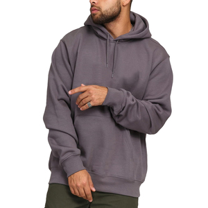 Sweat à capuche 100% coton lourd de bonne qualité pour hommes - Product Image 4
