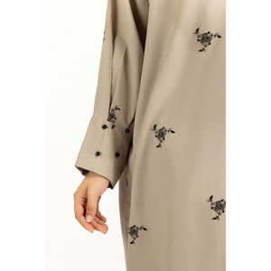 Ensemble coordonné décontracté en viscose slub brodé IPST-55331, fabriqué en tissu crêpe - Product Image 5