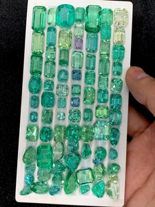 Radiated Green Kunzite Faceted Gemstone Lot From Afghanistan for Jewelry Making Pear Emerald Baguette <b>Cushion</b> Asscher Oval Cut - Product Image 2