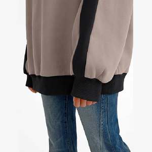 Sudaderas de Felpa Personalizadas de Primera Calidad para Mujer, Sudaderas con Capucha y Cuello Redondo para Otoño, Mangas Largas, Bloques de Color, Lavado Ácido 2026 - Product Image 4