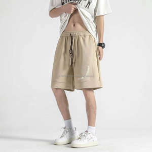 Pantalones Cortos Deportivos de Malla para Hombre, Diseño Personalizado, con Cordón, Bolsillos Laterales, Cintura Media, Patrón Sólido, Secado Rápido, Transpirables, con Estampado Puff - Product Image 3