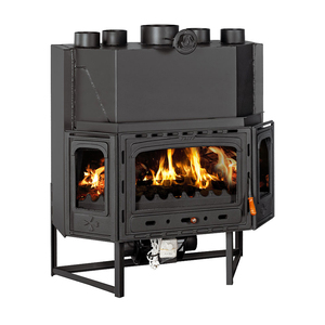 Caissons de chauffage ambiant de haute qualité 8kW Design moderne unique 2.4 Kg/h consommation de carburant excellente cheminée à bois - Product Image 1