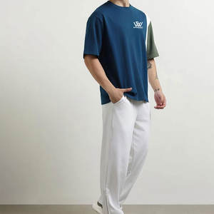 Pakistán hizo alta calidad logotipo personalizado camisetas y pantalones al por mayor precio barato transpirable camisetas y pantalones - Product Image 2