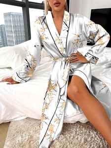 Nuevo conjunto de lujo de seda y satén para mujer, conjunto de dos piezas con cordón ajustable para verano, ropa de dormir suave para la piel, camisón, pijama para mujer - Product Image 2