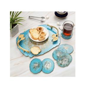 New Design <b>Table</b> <b>Top</b> Decorative <b>Table</b> <b>Resin</b> Coasters With Different Flower Custom Design <b>Resin</b> Coasters <b>for</b> Drink - Product Image 2