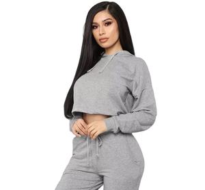Unisex High Quality Fleece Crop Top Tracksuits Long Sleeves Printed Plus Size Breathable Winter Season Maternity - Product Image 6