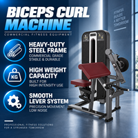 Machine à extensions biceps-triceps à poulies BN, équipement d'entraînement de force des bras à double fonction pour salle de sport commerciale et club de fitness