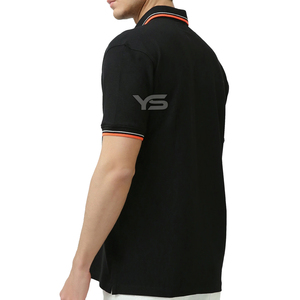 Tela mixta de Spandex de algodón de alta calidad para Polo transpirable estilo informal bordado Technics logotipo bordado personalizado - Product Image 3