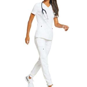 ชุดขัดผิวพยาบาลทางการแพทย์สำหรับผู้หญิงมีหลายสีชุดเครื่องแบบสครับแพทย์ปรับแต่งได้ตามต้องการ - Product Image 6