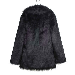 Manteau en fourrure écologique coupe-vent de qualité supérieure, tissu épais confortable, toucher doux, vêtement d'extérieur tendance, événements décontractés d'hiver - Product Image 2