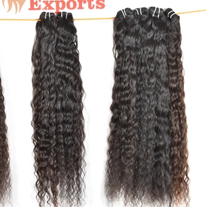 Paquet de cheveux vierges naturels sans perte de cheveux vendeur indien traitement chimique aucun bouclé Cheveux humains noirs soyeux en gros - Product Image 2