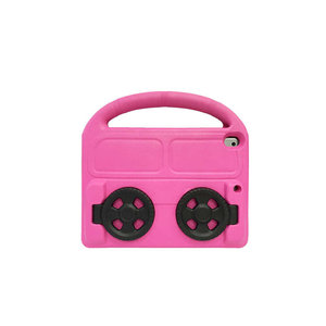 Étui pour tablette iPad 10,2 pouces Netzy avec roulettes, étui de protection en TPU et silicone EVA avec support à roulettes, rouge, compatible avec la marque Pro - Product Image 4