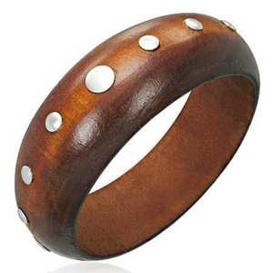 Bracelet manchette en bois en gros Bracelet Bracelet jonc naturel pour les femmes pour échantillon gratuit Spectra Design pièce - Product Image 1