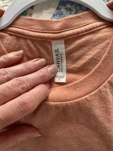 เสื้อยืดผ้าแคนวาสลาย Bbella + สำหรับชายและหญิงเสื้อยืดผ้านุ่มใส่สบายและสดชื่นเสื้อยืดผ้าฝ้ายปั่นวงแหวน - Product Image 5