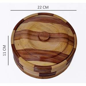 Caja de Chapati de Madera de Alta Calidad Hecha a Mano, con Aislamiento Térmico, Tapa Abatible Hermética, Apta para Lavavajillas, de Grado Alimenticio y Gran Capacidad - Product Image 6