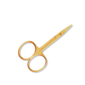 Ciseaux à cuticules professionnels en acier inoxydable plaqués or, outils de beauté, ciseaux à ongles compacts, idéaux pour les routines de soin quotidien - Product Image 2