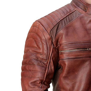Chaquetas de cuero de vaca para hombre, totalmente personalizadas, hechas en Sialkot Pakistán, precio bajo y económico - Product Image 6