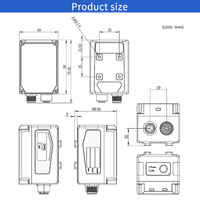 Escáner de Código de Barras Industrial Fijo Visual Ecodesky EMT-RS200, Lector de Códigos QR 1D 2D para Línea de Producción