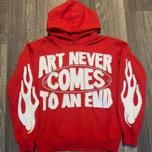 Sudaderas con capucha de invierno de algodón 100% de peso pesado para hombres Sudaderas con estampado personalizado de alta calidad - Product Image 4