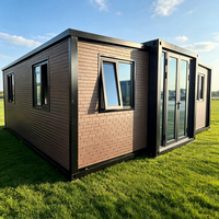 Maison conteneur préfabriquée moderne, portable, extensible et respirante, tout-en-un, pour bureau, entrepôt ou bâtiment commercial