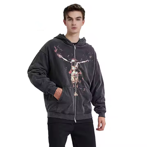 Design Your Own High Quality Winter Unisex Zipper Hoodies New Style <b>Bulk</b> Quantity Thermal Sweatshirts 100% Cotton Fleece/French - Product Image 6