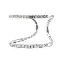 Bijoux d'usine chinoise : Meilleures ventes, qualité supérieure, or blanc massif 18 carats, diamant naturel taille brillant, classique pour fiançailles, fêtes et mariages