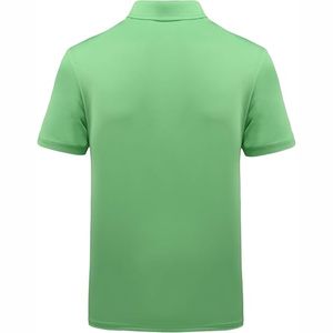 T-shirts polo à manches courtes pour hommes Tissu tricoté respirant avec décoration zippée et polos imprimés - Product Image 3