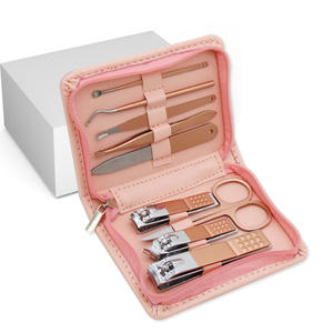 Coffret de manucure et de pédicure, pochette colorée et transparente en PVC, de petite taille, pour beauté et soins personnels, 4 pièces - Product Image 5