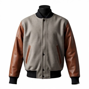 Uniforme d'équipe en laine de haute qualité à logo personnalisé vestes d'université pour hommes vente en gros de veste de baseball universitaire unie vierge - Product Image 1