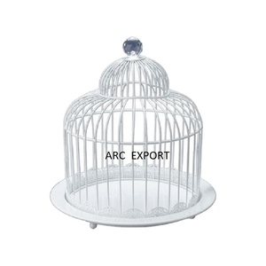 Soporte de pastel blanco estándar con diseño cubierto Soporte de pastel de vajilla para el soporte de servicio de pastel de bodas y fiestas más vendido - Product Image 1