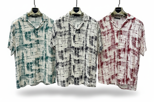 Camisa Moderna de Manga Corta con Estampado Floral para Hombre, Corte Holgado, Tela Ligera, Diseño Elegante de Verano, Ropa Casual, Atuendo para Vacaciones - Product Image 4