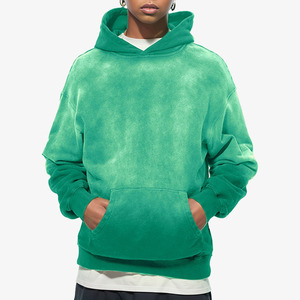 Men Custom High Cotton Men's Oversized Silk Screen Printing Stone Washed Heavy Duty Hoodie OEM Manufacturing Distressed Hoodies - Product Image 3