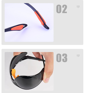 Thể thao Z87 an toàn Kính mát phân cực trên người đàn ông hàn công nghiệp Kính Tác động chống giật gân kính Kính chống gió Kính - Product Image 6