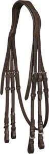 Équipement équestre pour l'entraînement à l'équitation Bride de cheval en cuir Style anglais Bride rembourrée avec bride de nez et frontal Double boucle - Product Image 5