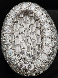 Anillo de tendencia de Hip Hop de oro de 10K, 14 y 18K para hombre de lujo, moissanita Natural VVS con alfabeto redondeado de diamante completo para disfraces de bodas - Product Image 5