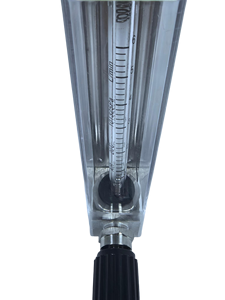 MRO800 ガラス管ロータメーター 可変面積流量計 0.5-5 L/h 空気・ガス用 SS304 インライン垂直取付 6mm ホースバーブ接続タイプ - Product Image 3