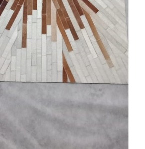 Alfombras de Patchwork Hechas a Mano de Primera Calidad, Almohadillas de Cuero con Pelo, Decoración Duradera para el Hogar, Venta al por Mayor por Fabricantes - Product Image 3