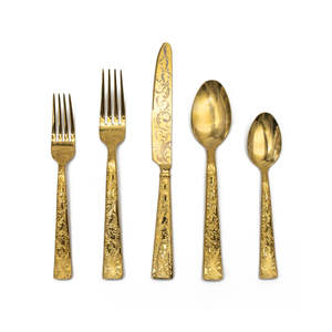 Cubiertos de acero inoxidable de alta calidad americana con mangos llamativos de arcoíris, cuchara para servir sostenible para fiestas únicas - Product Image 4